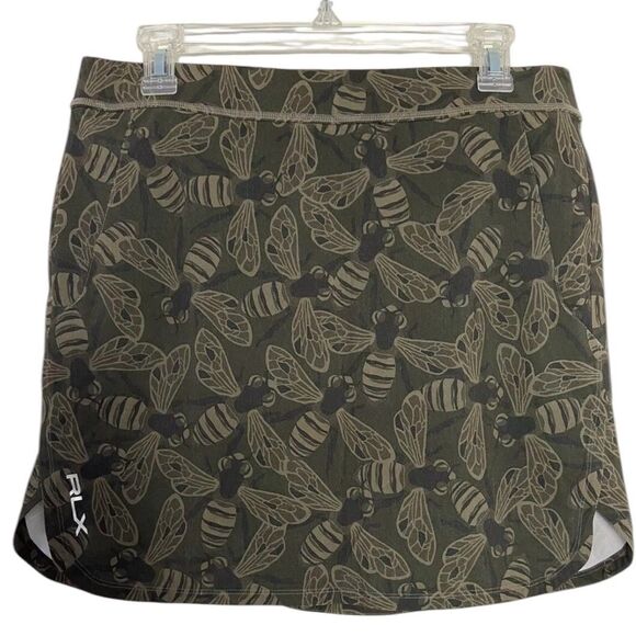 Ralph Lauren Pants - RL RLX Ralph Lauren Skort Bee Print Skirt Shorts Brown M bv